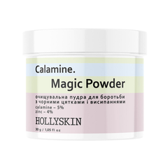 Купити Очищувальна пудра для боротьби з чорними цятками і висипаннями Hollyskin Calamine Magic Powder 30 г  за 242 грн, фото - VISAGE