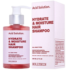 Купить Кислотный шампунь для глубокого увлажнения кожи головы и волос Hollyskin Acid Solution  за 265 грн, фото - VISAGE