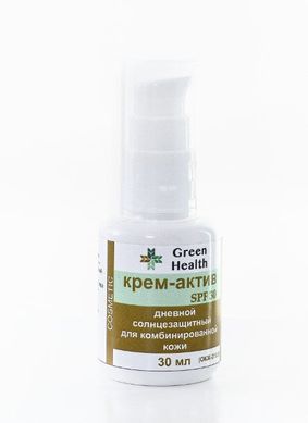 Купити Крем-актив денний сонцезахисний для комбінованої шкіри SPF 30 Green Health за 800 грн, фото - VISAGE