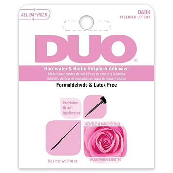 Купить Клей для ресниц Ardell Duo Rosewater & Biotin Striplash Adhesive Dark 5 г за 550 грн, фото - VISAGE