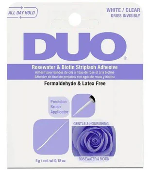 Купить Прозрачный клей для ресниц DUO Rosewater & Biotin Striplash Adhesive, Clear, 5g за 300 грн, фото - VISAGE