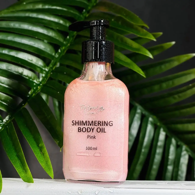 Купити Мерехтливе масло для тіла Top Beauty Shimmering Body Oil Pink 100 мл за 340 грн, фото - VISAGE