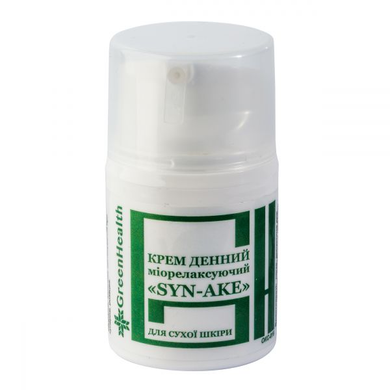Купити Крем денний 40+ міорелаксуючий Syn Ake для сухої шкіри Green Health  за 715 грн, фото - VISAGE