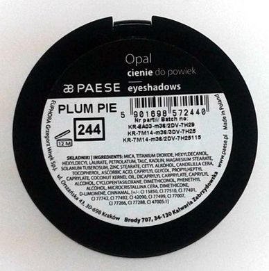 Купить Тени 244 Plum Pie Opal Paese за 159 грн, фото - VISAGE