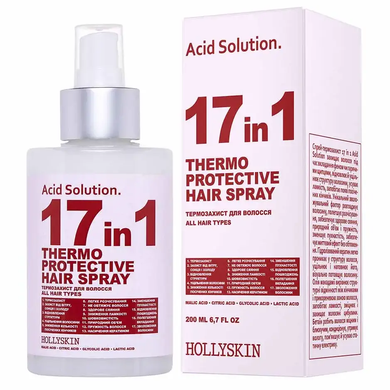 Купить Спрей-термозащита для волос 17 in 1 HOLLYSKIN Acid Solution за 365 грн, фото - VISAGE