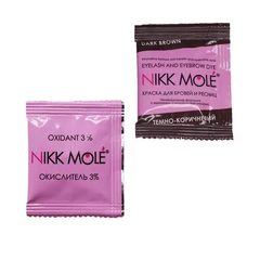 Купить Краска Nikk Mole саше 5 гр + окислитель Темно коричневый за 60 грн, фото - VISAGE