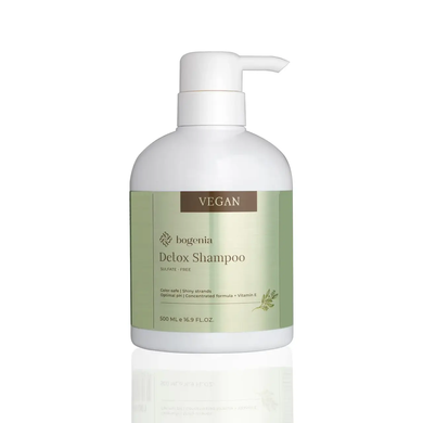 Купити Шампунь безсульфатний для волосся блиск та захист Vegan Detox Bogenia 500 мл  за 295 грн, фото - VISAGE