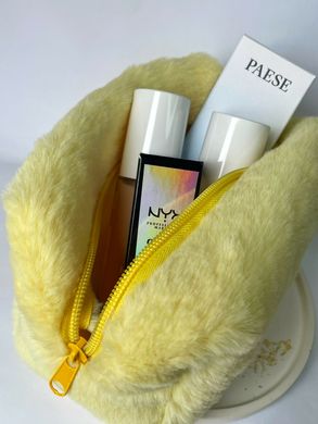 Купити Плюшева косметичка жовта за 300 грн, фото - VISAGE